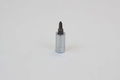 #1 1/4" Drive Phillips Screwdriver Chrome Bit Socket