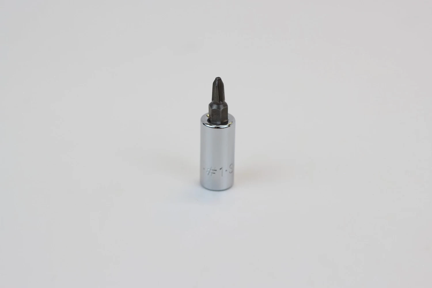 #1 1/4" Drive Phillips Screwdriver Chrome Bit Socket 3 #1 1/4" Drive Phillips Screwdriver Chrome Bit Socket