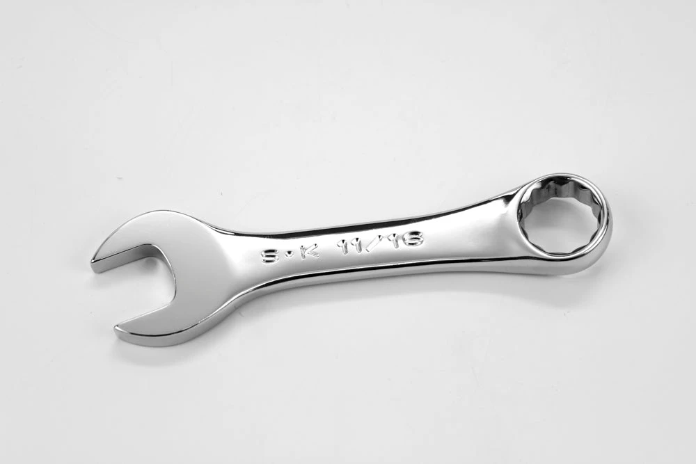 11/16" 12 Point Fractional Short Combination Chrome Wrench 3 11/16" 12 Point Fractional Short Combination Chrome Wrench