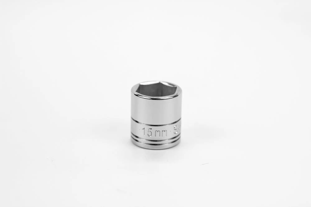 15 Mm 1/4" Drive 6 Point Metric Standard Chrome Socket 3 15 Mm 1/4" Drive 6 Point Metric Standard Chrome Socket