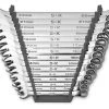 15 Piece 12 Point Metric Regular Combination Chrome Wrench Set