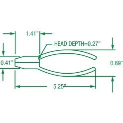 4.5" Diagonal Cutting Pliers -Sk Tools Usa, Llc Shop 181 dimensionSpec 79 pliers chainNose