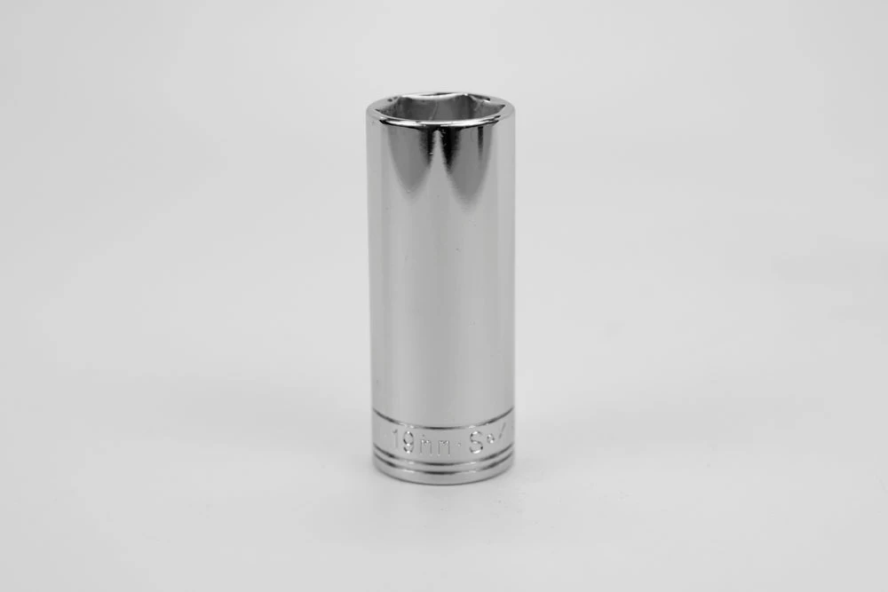 19 Mm 3/8" Drive 6 Point Metric Extra Deep Chrome Socket 3 19 Mm 3/8" Drive 6 Point Metric Extra Deep Chrome Socket