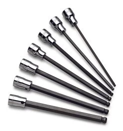 7 Piece 3/8" Drive Fractional Long Ball Hex Bit Socket Set
