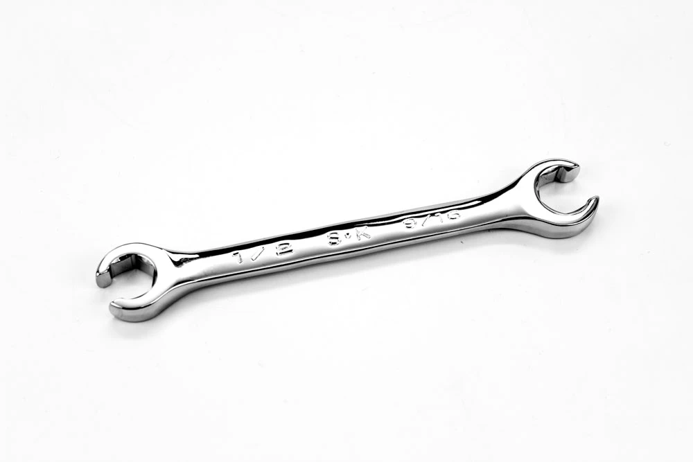 1/2" X 9/16" Fractional Regular Flare Nut Chrome Wrench 3 1/2" X 9/16" Fractional Regular Flare Nut Chrome Wrench