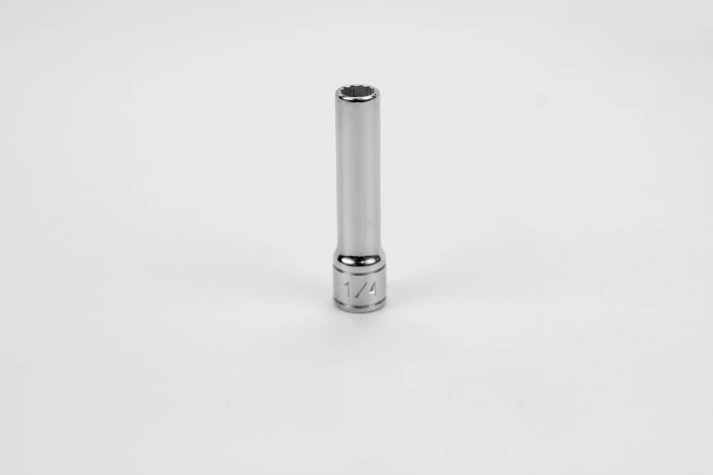1/4" 1/4" Drive 12 Point Fractional Deep Chrome Socket 3 1/4" 1/4" Drive 12 Point Fractional Deep Chrome Socket