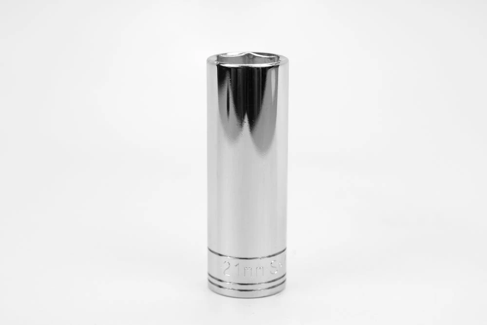 21 Mm 1/2" Drive 6 Point Metric Deep Chrome Socket 3 21 Mm 1/2" Drive 6 Point Metric Deep Chrome Socket