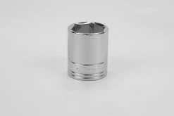 27 Mm 1/2" Drive 6 Point Metric Standard Chrome Socket