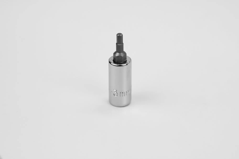 3 Mm 1/4" Drive Hex Chrome Bit Socket 3 3 Mm 1/4" Drive Hex Chrome Bit Socket