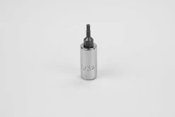 3/32" 1/4" Drive Hex Chrome Bit Socket