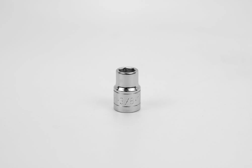 3/8" 3/8" Drive 6 Point Fractional Standard Chrome Socket 3 3/8" 3/8" Drive 6 Point Fractional Standard Chrome Socket