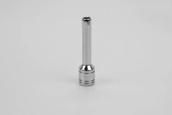 4 Mm 1/4" Drive 6 Point Metric Deep Chrome Socket