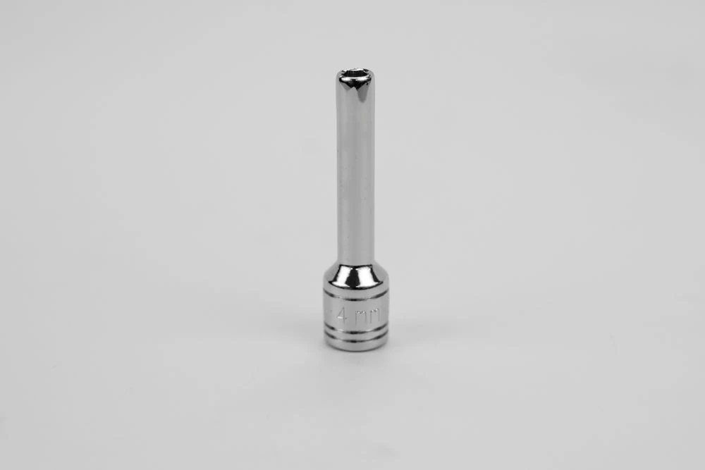 4 Mm 1/4" Drive 6 Point Metric Deep Chrome Socket 3 4 Mm 1/4" Drive 6 Point Metric Deep Chrome Socket