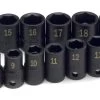 12 Piece 3/8" Drive 6 Point Metric Standard Impact Socket Set