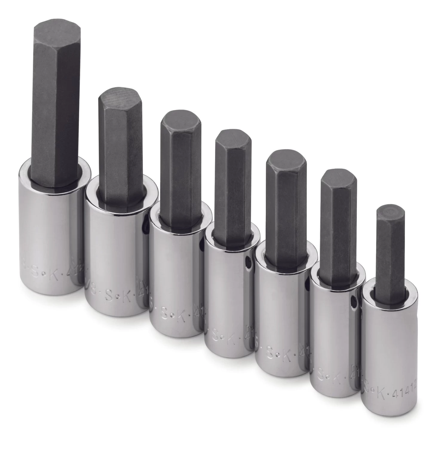 7 Piece 1/2" Drive Fractional Hex Bit Socket Set 3 7 Piece 1/2" Drive Fractional Hex Bit Socket Set