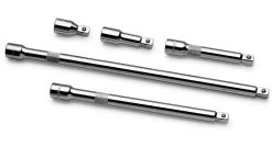 5 Piece 1/2" Drive Chrome Wobble Extension Set