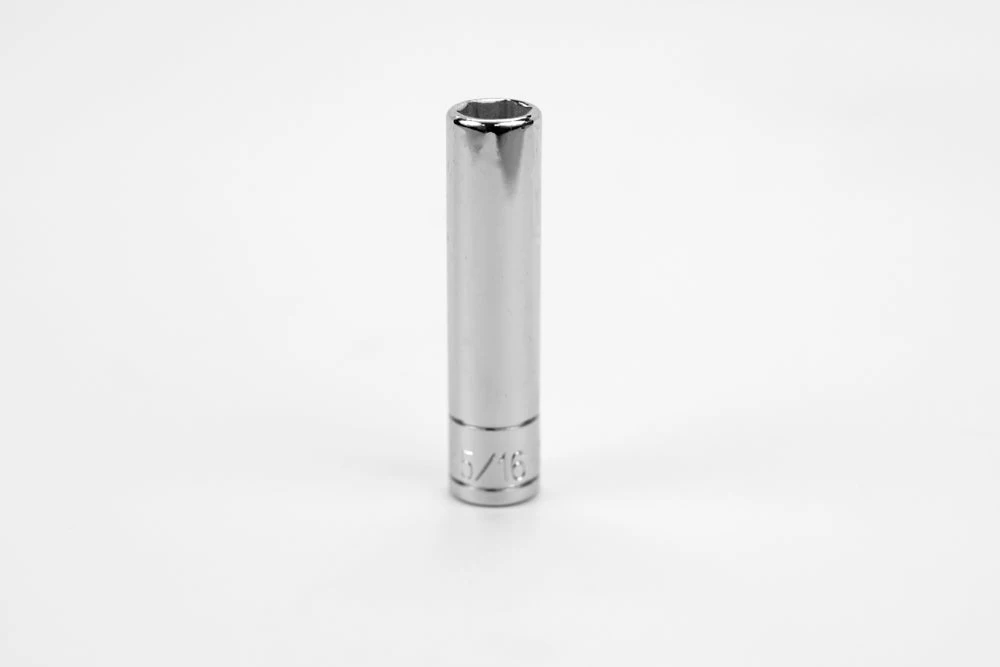 5/16" 1/4" Drive 6 Point Fractional Deep Chrome Socket 3 5/16" 1/4" Drive 6 Point Fractional Deep Chrome Socket