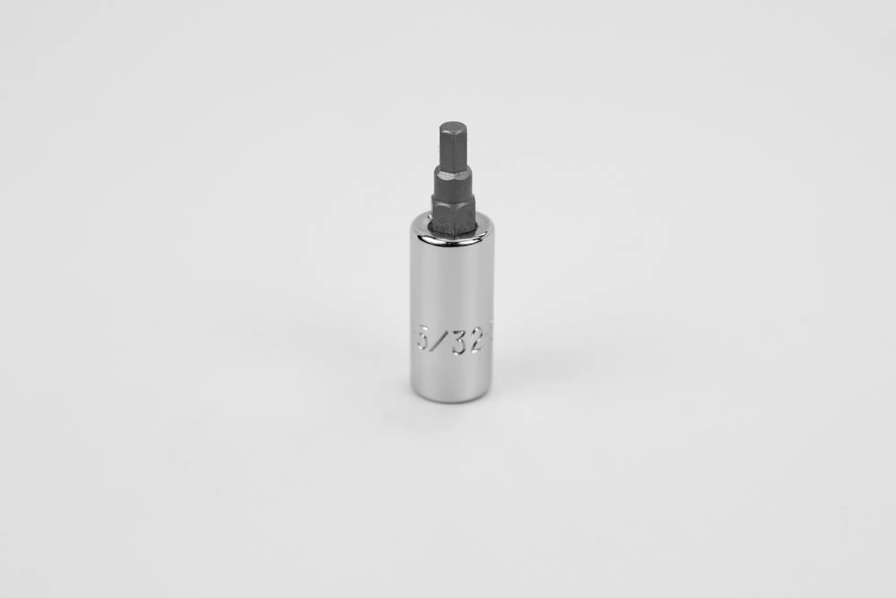 5/32" 1/4" Drive Hex Chrome Bit Socket 3 5/32" 1/4" Drive Hex Chrome Bit Socket