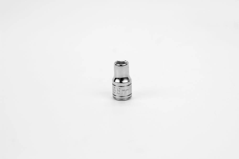 5.5 Mm 1/4" Drive 6 Point Metric Standard Chrome Socket 3 5.5 Mm 1/4" Drive 6 Point Metric Standard Chrome Socket