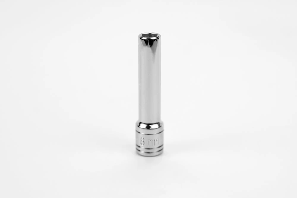 6 Mm 1/4" Drive 6 Point Metric Deep Chrome Socket 3 6 Mm 1/4" Drive 6 Point Metric Deep Chrome Socket