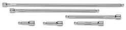 6 Piece 1/4" Drive Chrome Wobble Extension Set