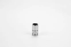 8 Mm 1/4" Drive 6 Point Metric Standard Chrome Socket