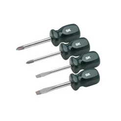 4 Piece SureGrip Short Screwdriver Set