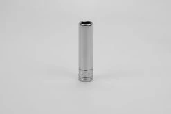 9 Mm 1/4" Drive 6 Point Metric Deep Chrome Socket