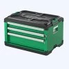 Modular Stackable Storage Tool Box, 3-Drawer Steel Box: 2 Shallow, 1 Deep -Sk Tools Usa, Llc Shop SK03105