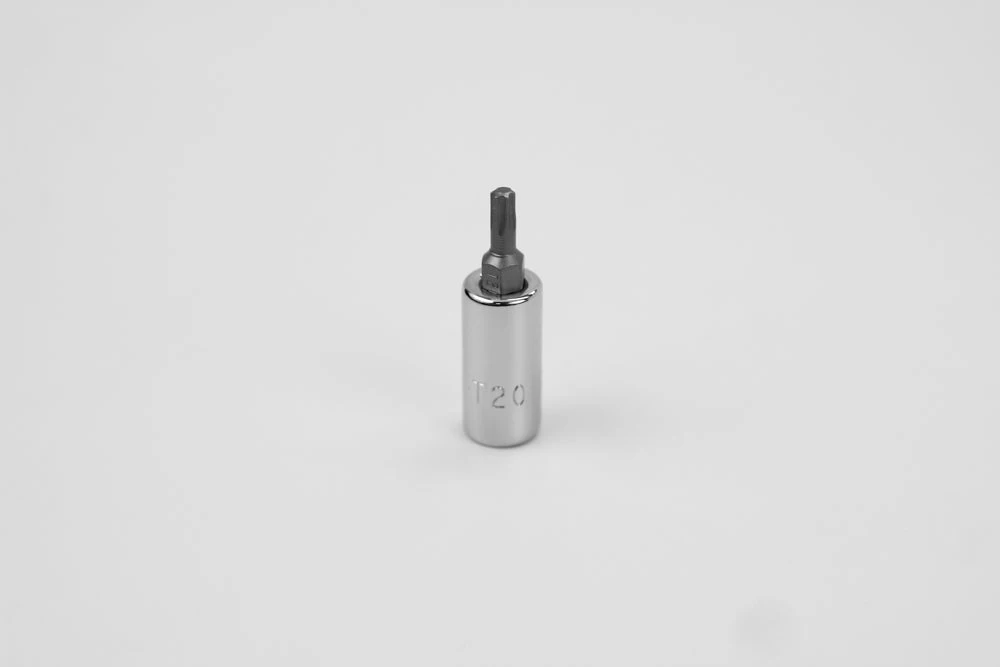T20 1/4" Drive Torx Chrome Bit Socket 3 T20 1/4" Drive Torx Chrome Bit Socket