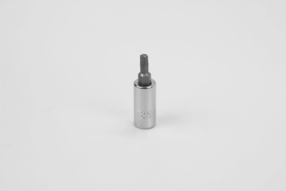 T25 1/4" Drive Torx Chrome Bit Socket 3 T25 1/4" Drive Torx Chrome Bit Socket